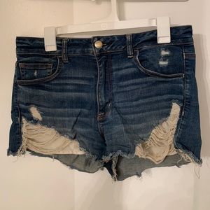 hi rise shortie american eagle shorts